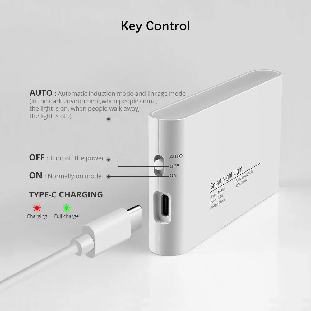 LumiSensor™ - Luz LED Inteligente con Sensor de Movimiento (Recargable)